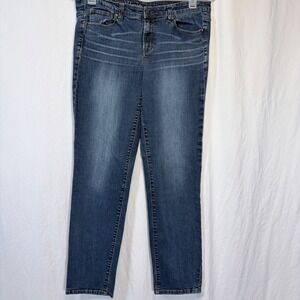 Calvin Klein Jeans Ultimate Skinny Blue Denim Whiskered 5-Pocket Size 32/14